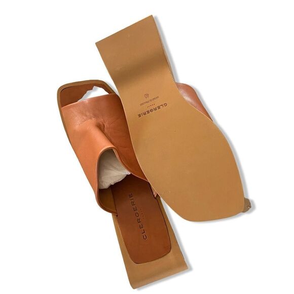 Robert Clergerie Emilia wedges platforms shoes brown slides 40 10 NEW $545 - Picture 11 of 14
